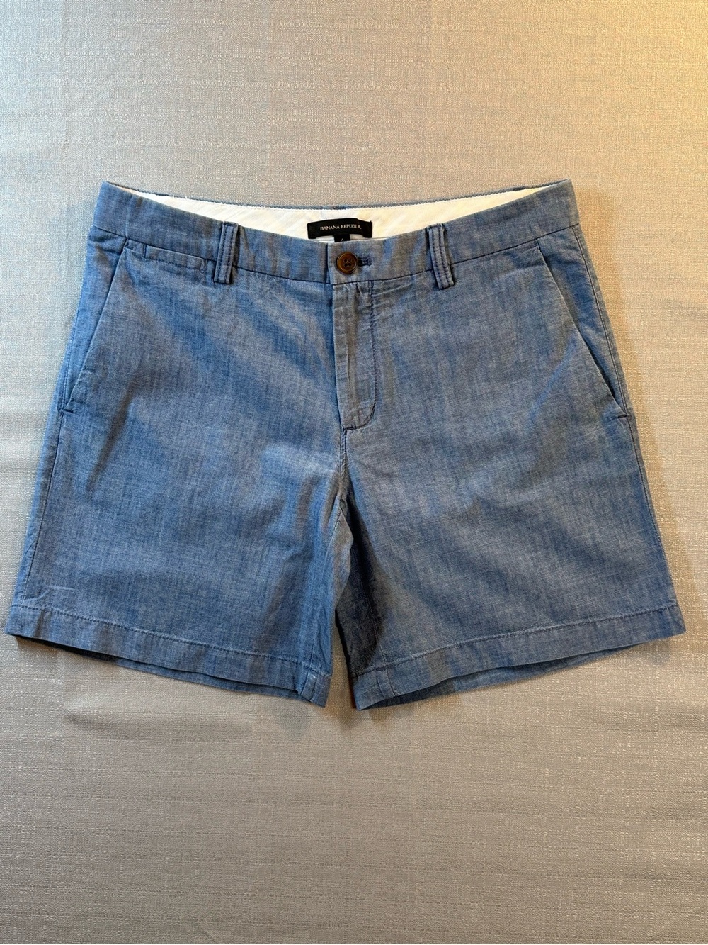 Banana Republic Light Blue Women's Flat-Front Shorts